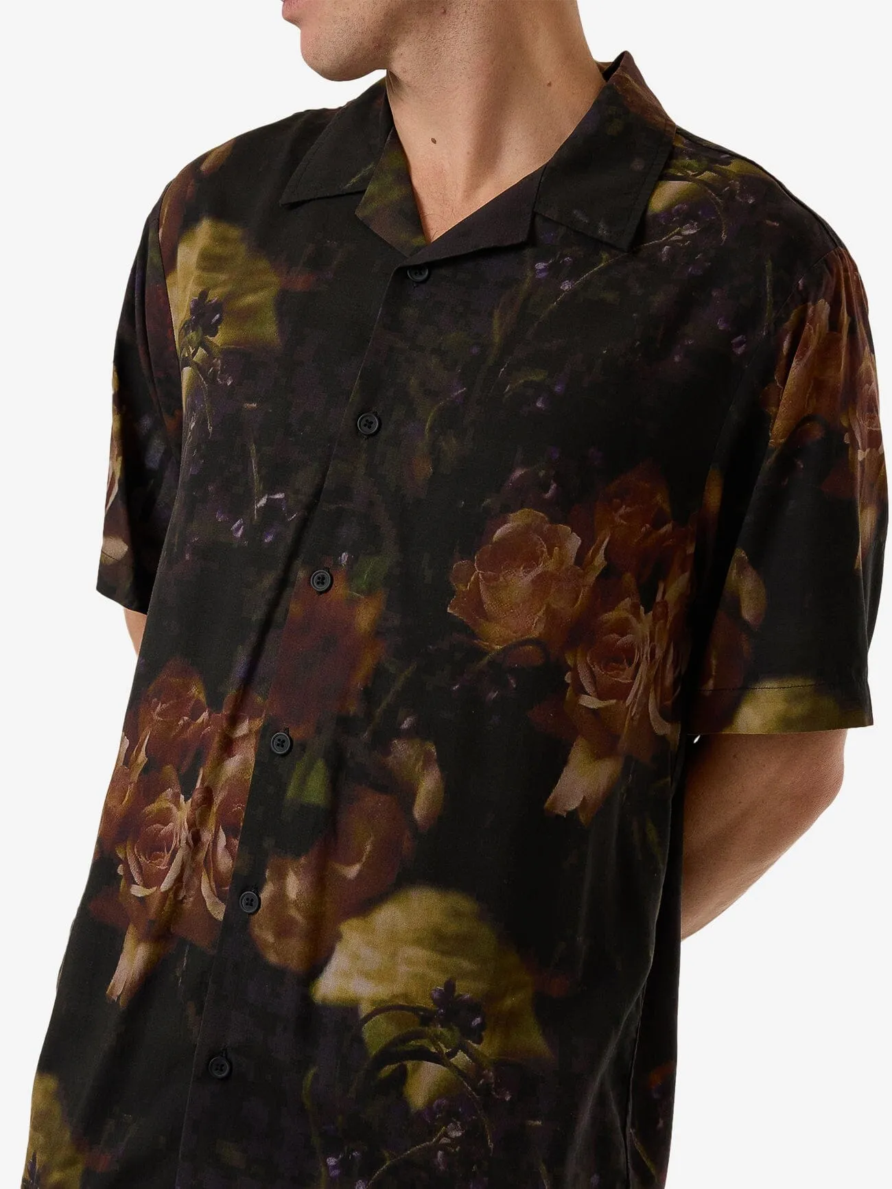 Beauty In Darkness Bowling Shirt - Mood Black