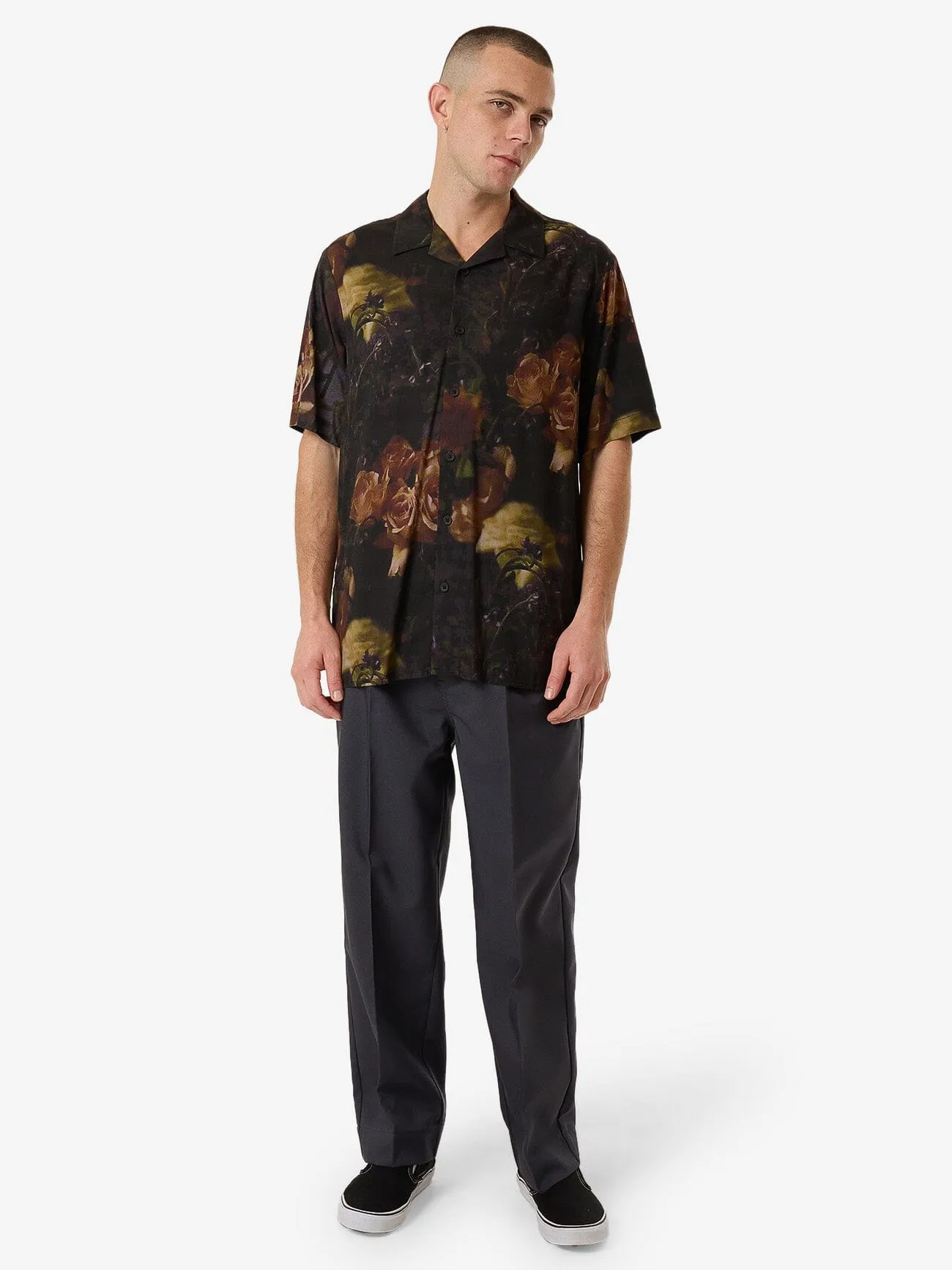 Beauty In Darkness Bowling Shirt - Mood Black