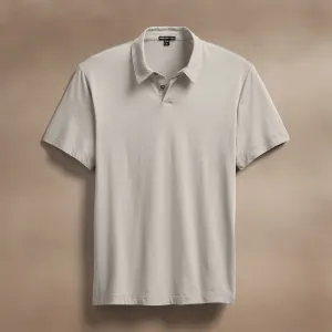 Brushed Lotus Polo - Salt