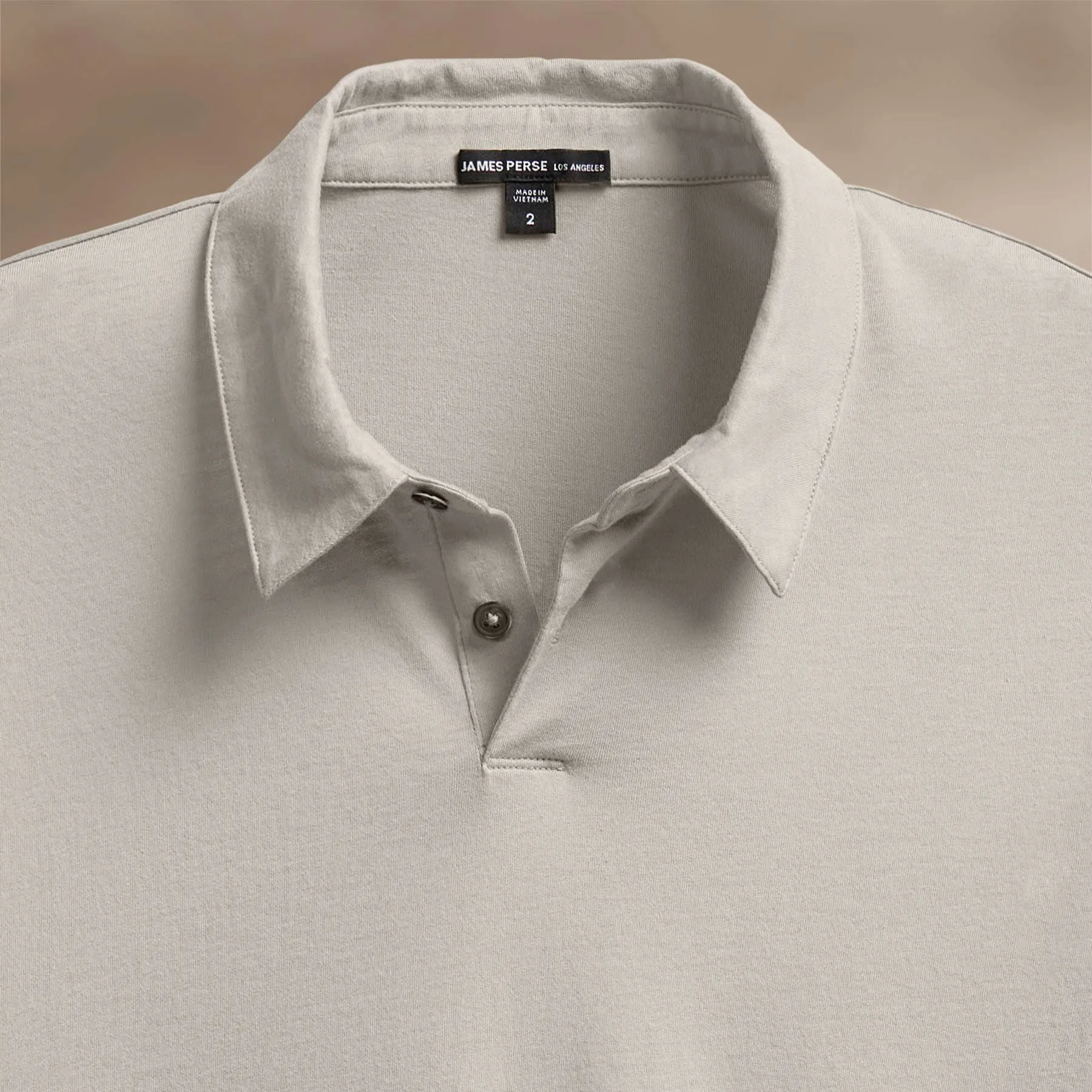 Brushed Lotus Polo - Salt