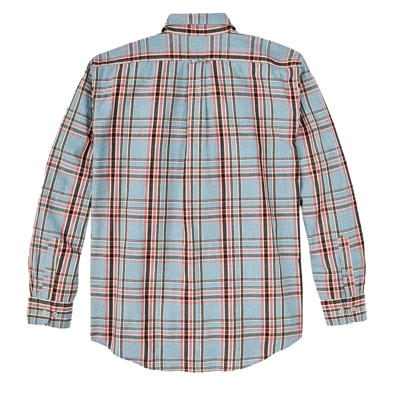 Filson Washed Feather Cloth Shirt Light Blue / Red / Natural Plaid