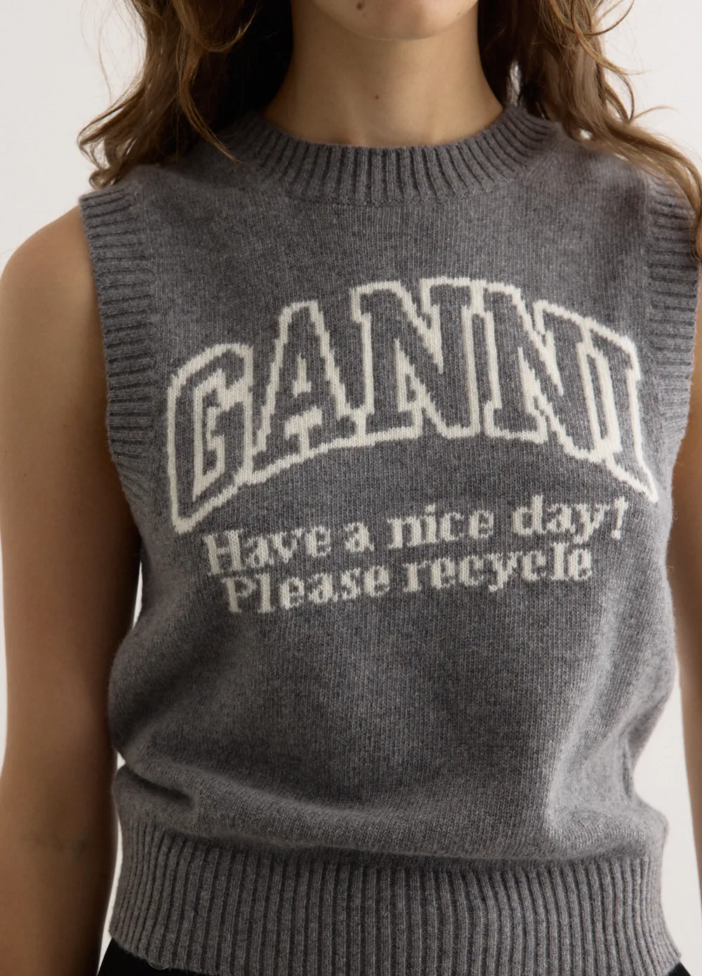 Graphic Wool Vest
