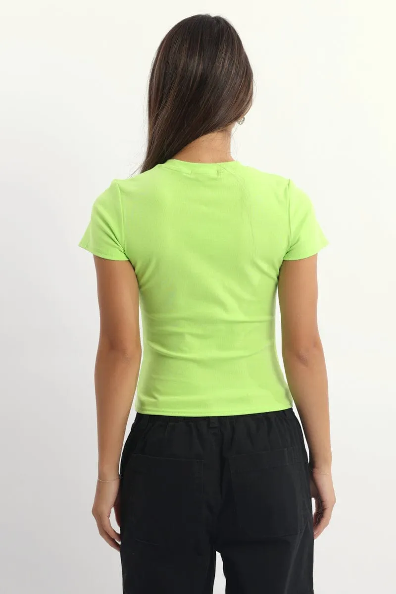 Green Graphic Tee Short Sleeve