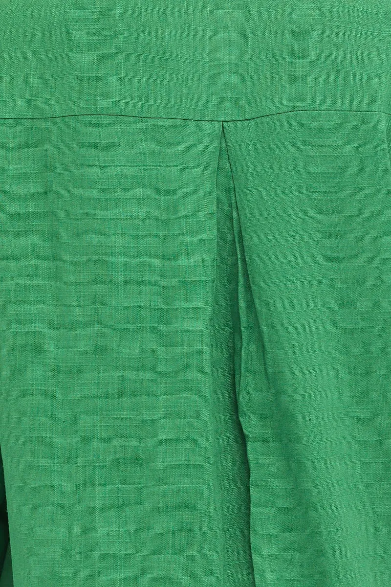 Green Shirt Top Long Sleeve