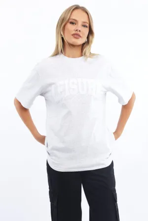 Grey Graphic Tee Short Sleeve