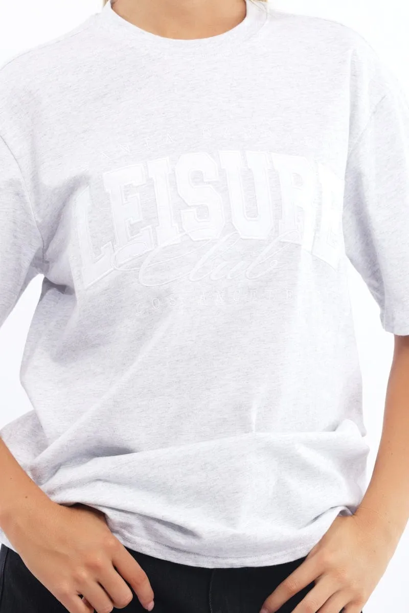Grey Graphic Tee Short Sleeve