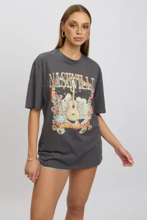 Grey Graphic Tee Short Sleeve