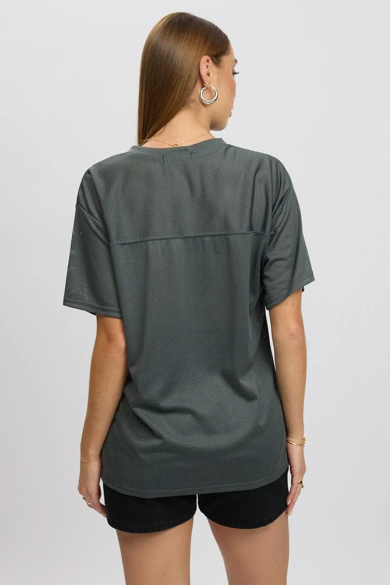 Grey Sport Tee Short Sleeve