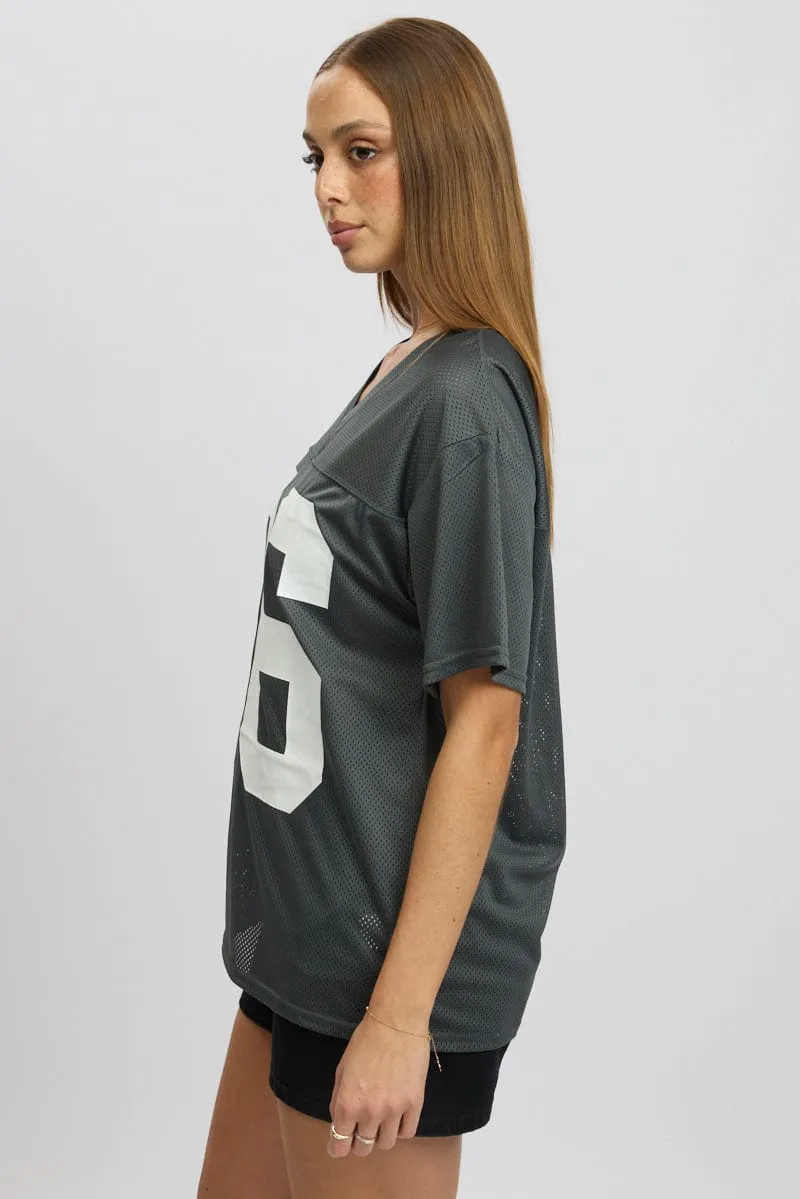Grey Sport Tee Short Sleeve