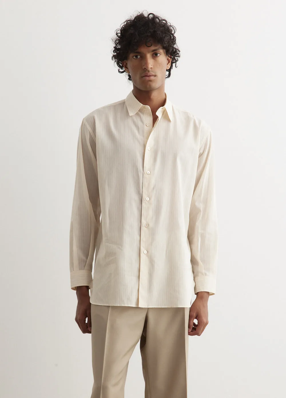 Hard Twist Finx Organdy Stripe Shirt
