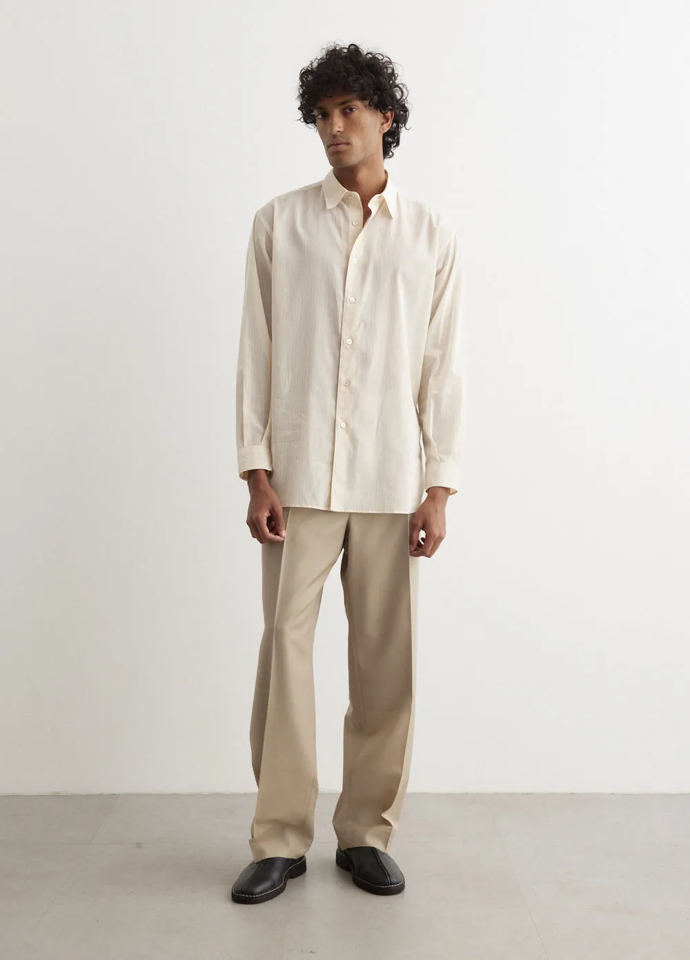 Hard Twist Finx Organdy Stripe Shirt