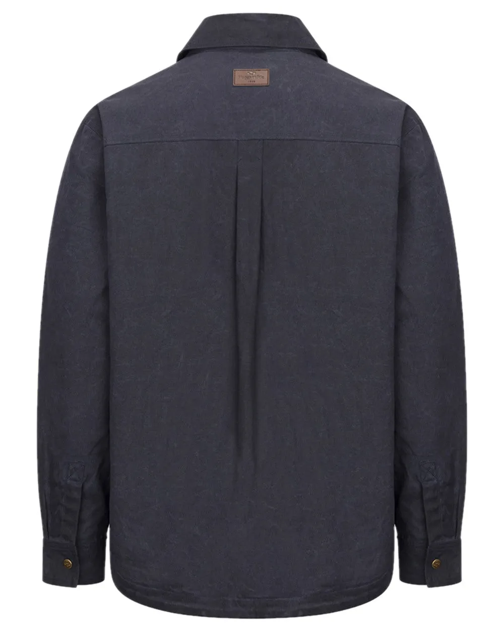 Hoggs of Fife Mens Huntly Waxed Canvas Utility Overshirt