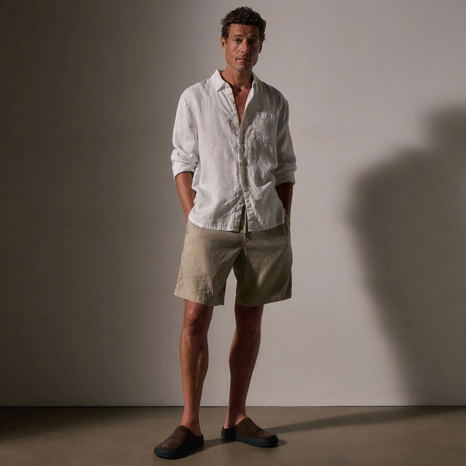Lightweight Linen Shirt - White