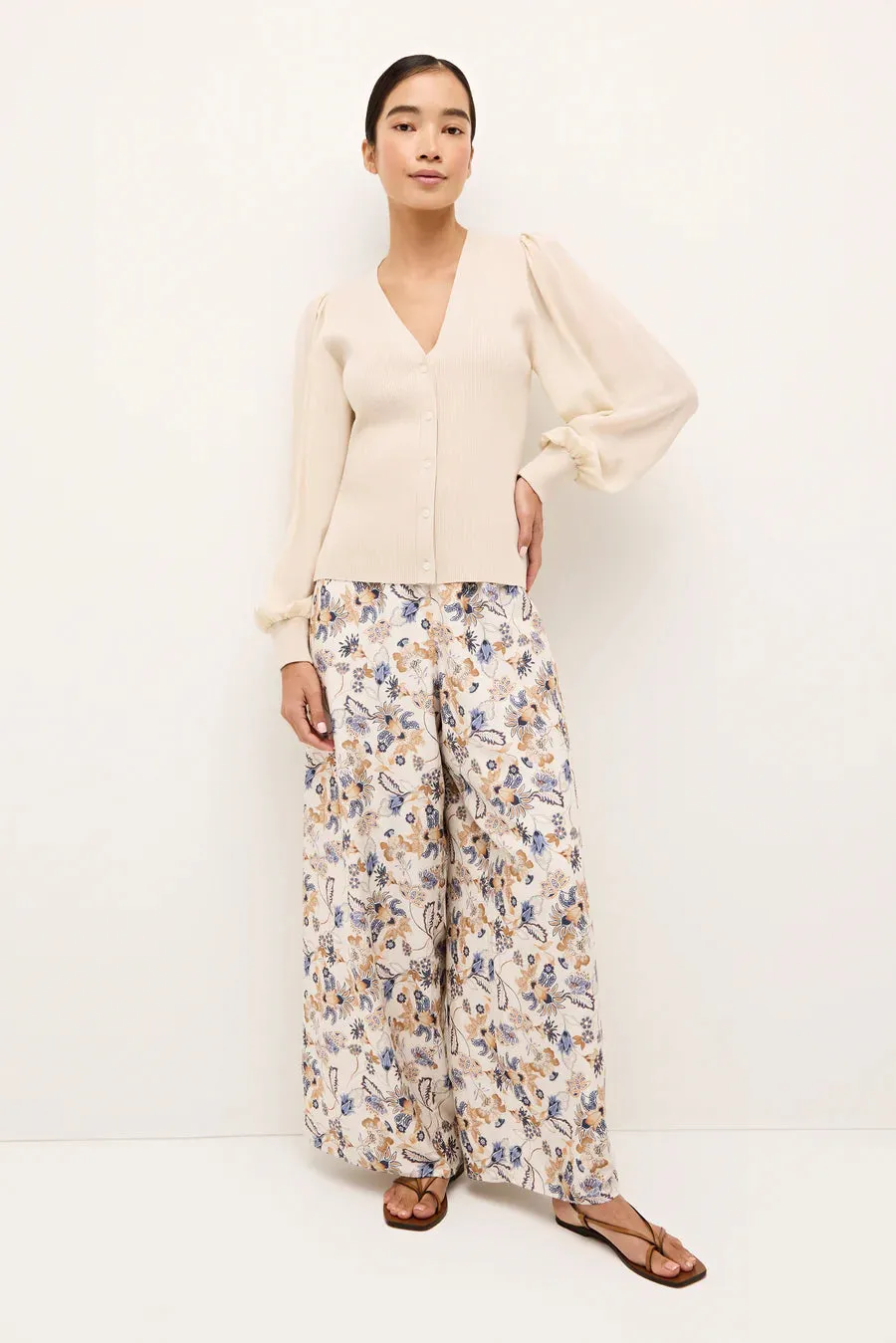 Ma559t Cream Cardi Top