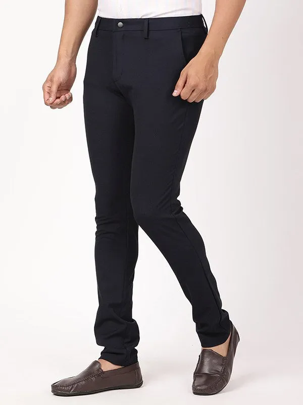 Men Urban Fit Polyester Blend Trouser