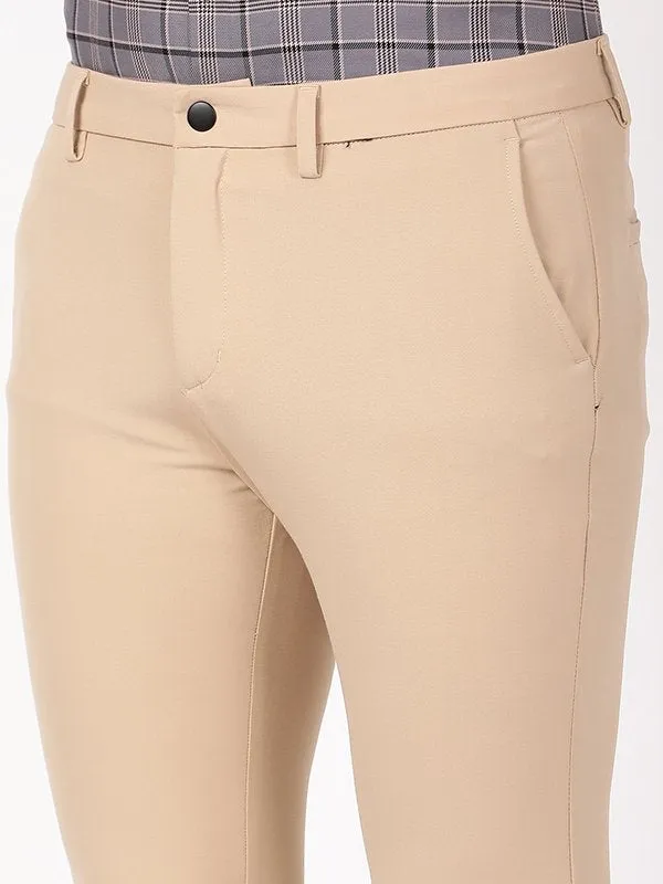 Men Urban Fit Polyester Blend Trouser