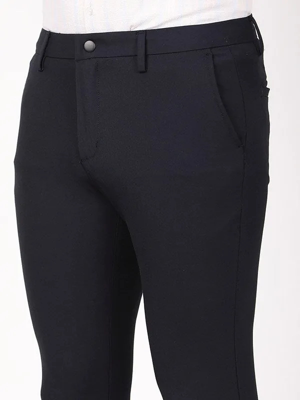 Men Urban Fit Polyester Blend Trouser