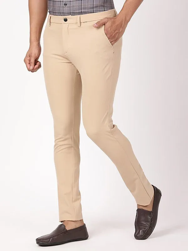 Men Urban Fit Polyester Blend Trouser