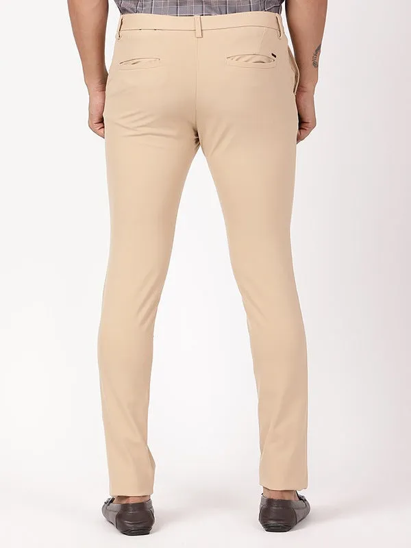 Men Urban Fit Polyester Blend Trouser