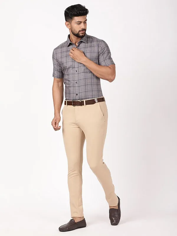Men Urban Fit Polyester Blend Trouser
