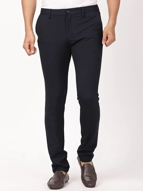 Men Urban Fit Polyester Blend Trouser