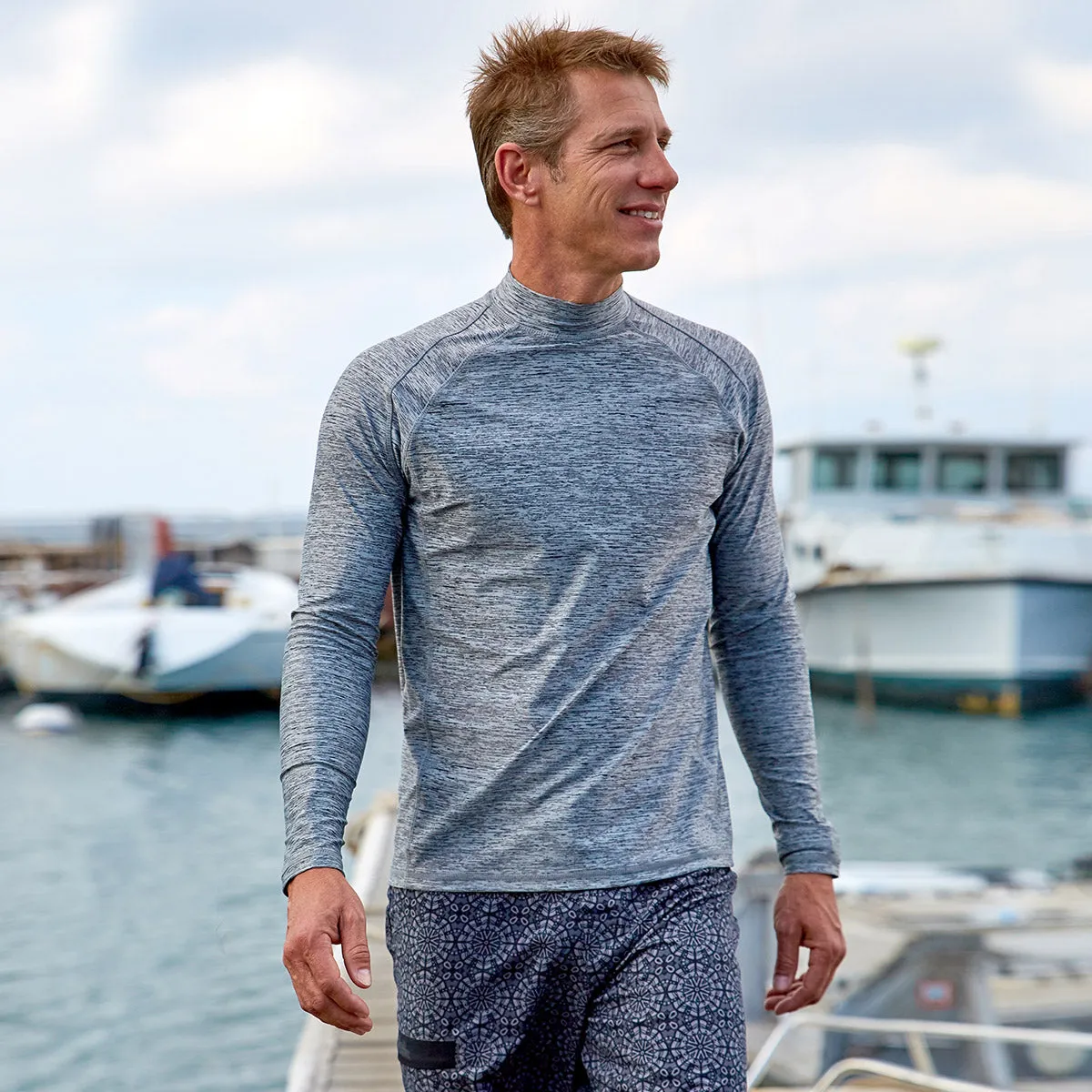 Men's Long Sleeve Active Sun & Swim Shirt