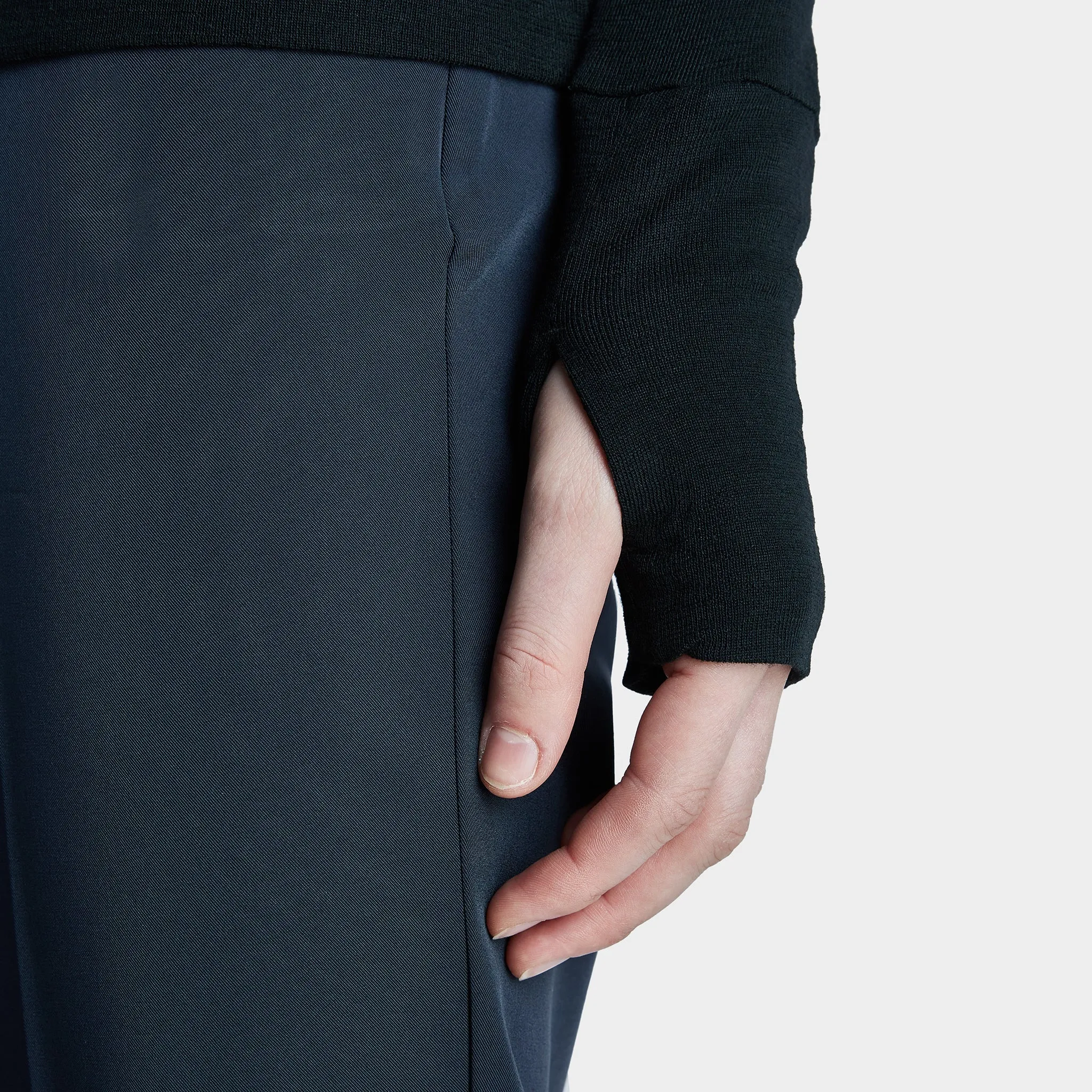 Merino Rib Hooded Shirt