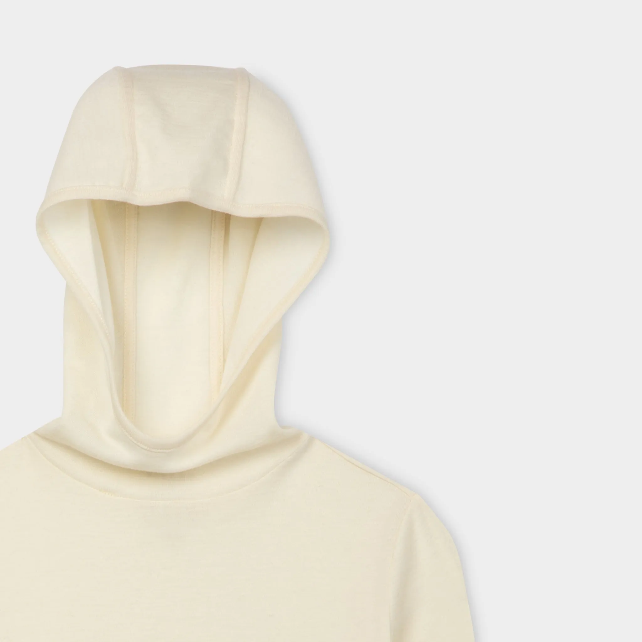 Merino Rib Hooded Shirt