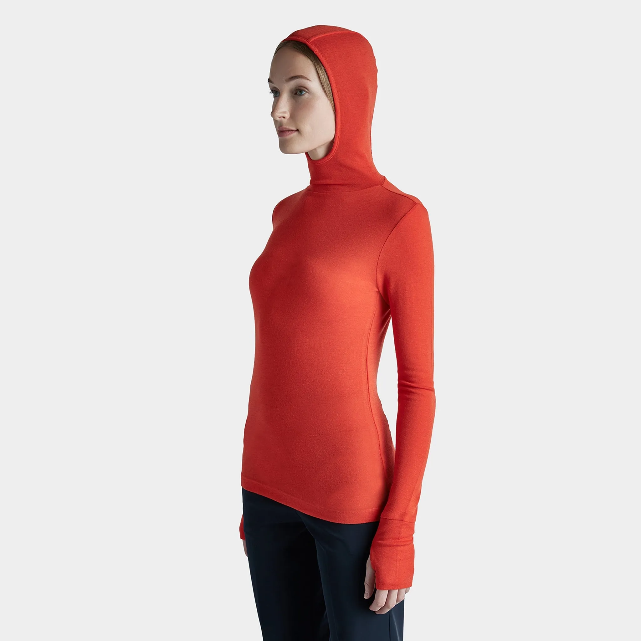 Merino Rib Hooded Shirt
