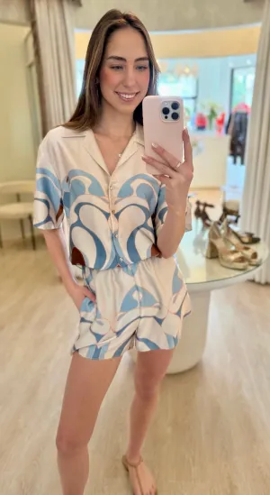 Mi9182 Swan Satin Shirt
