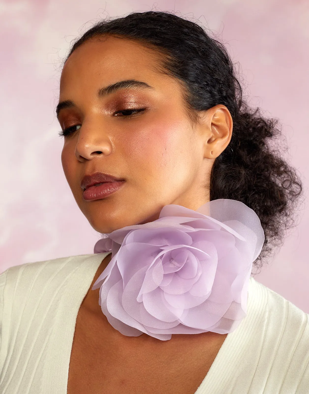 Organza Flower Ties