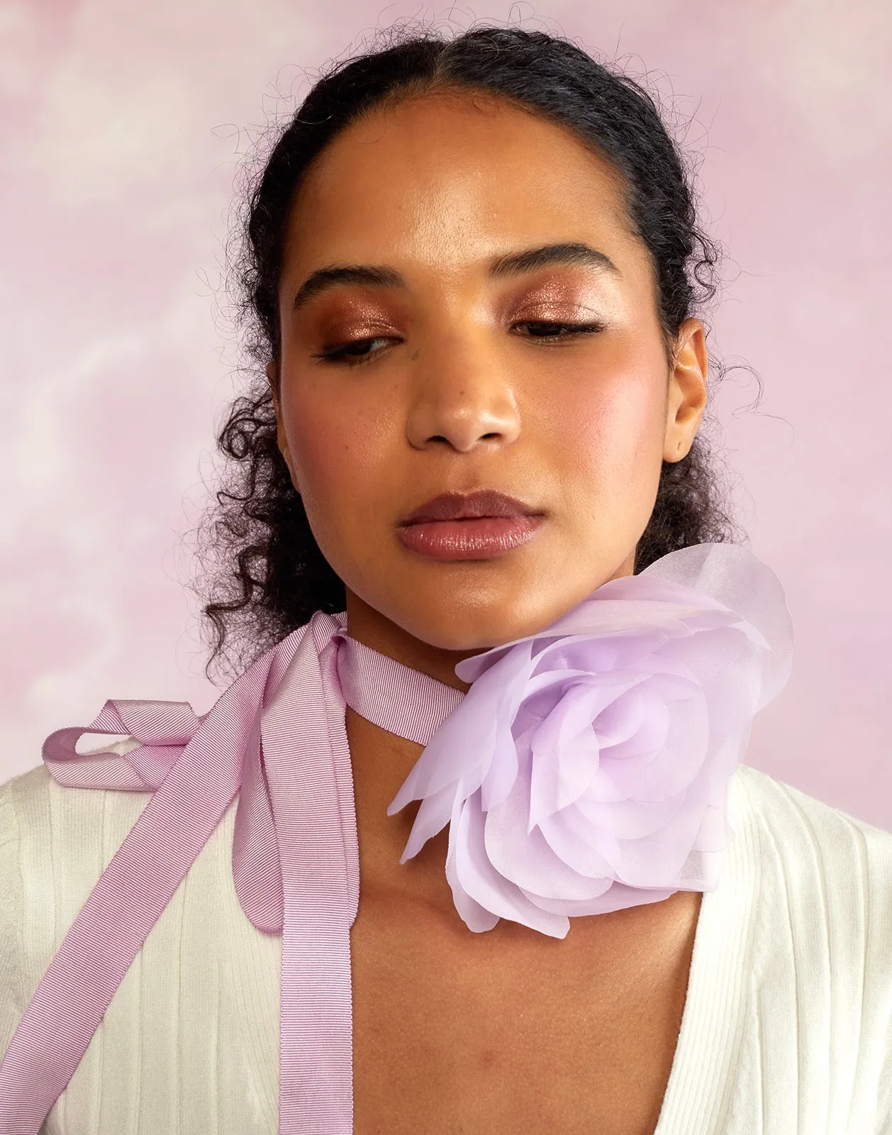 Organza Flower Ties