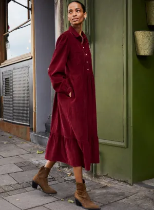 Philippa Organic Corduroy Midi Dress