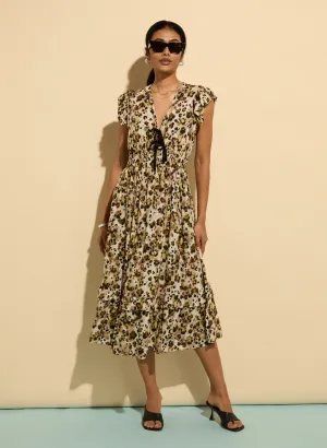 Philippine Printed Tie Detail Dress