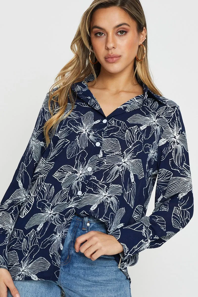 Print Long Sleeve Shirt