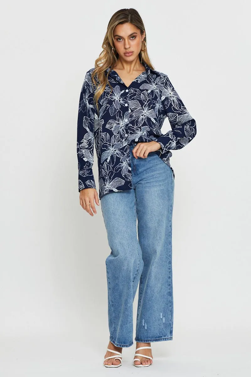 Print Long Sleeve Shirt