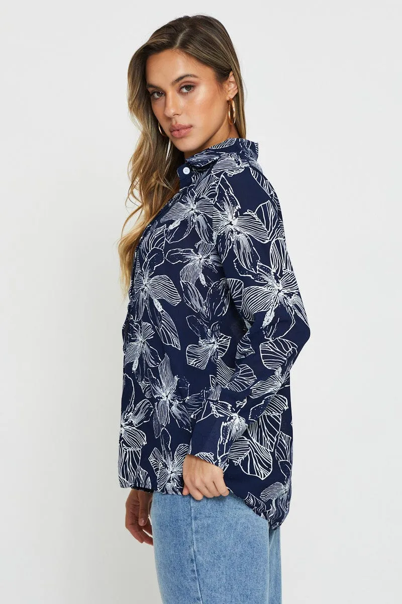 Print Long Sleeve Shirt