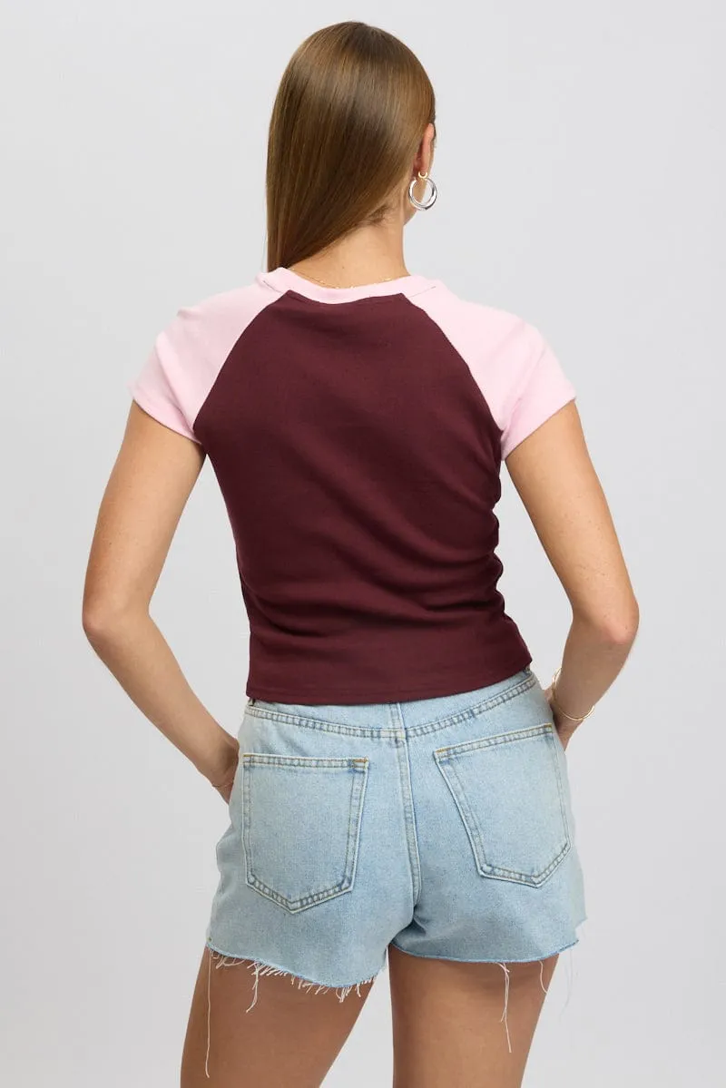 Red Graphic Tee Short Sleeve
