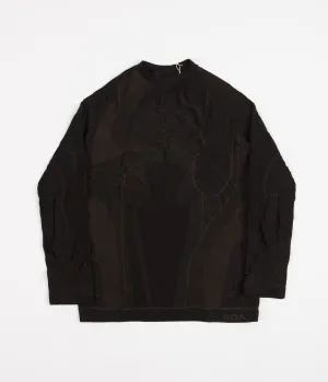 ROA Tech Knit Long Sleeve T-Shirt - Black / Brown