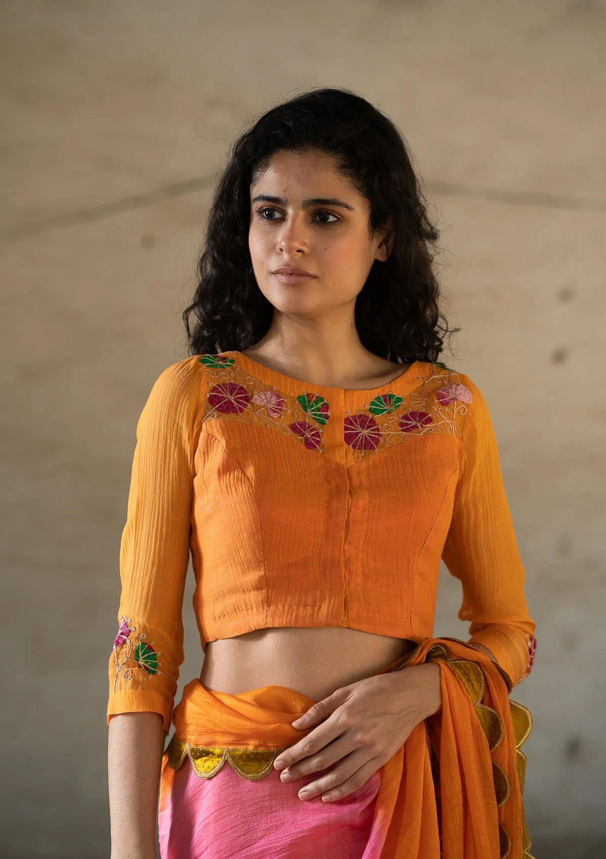 Saaras Chanderi Blouse