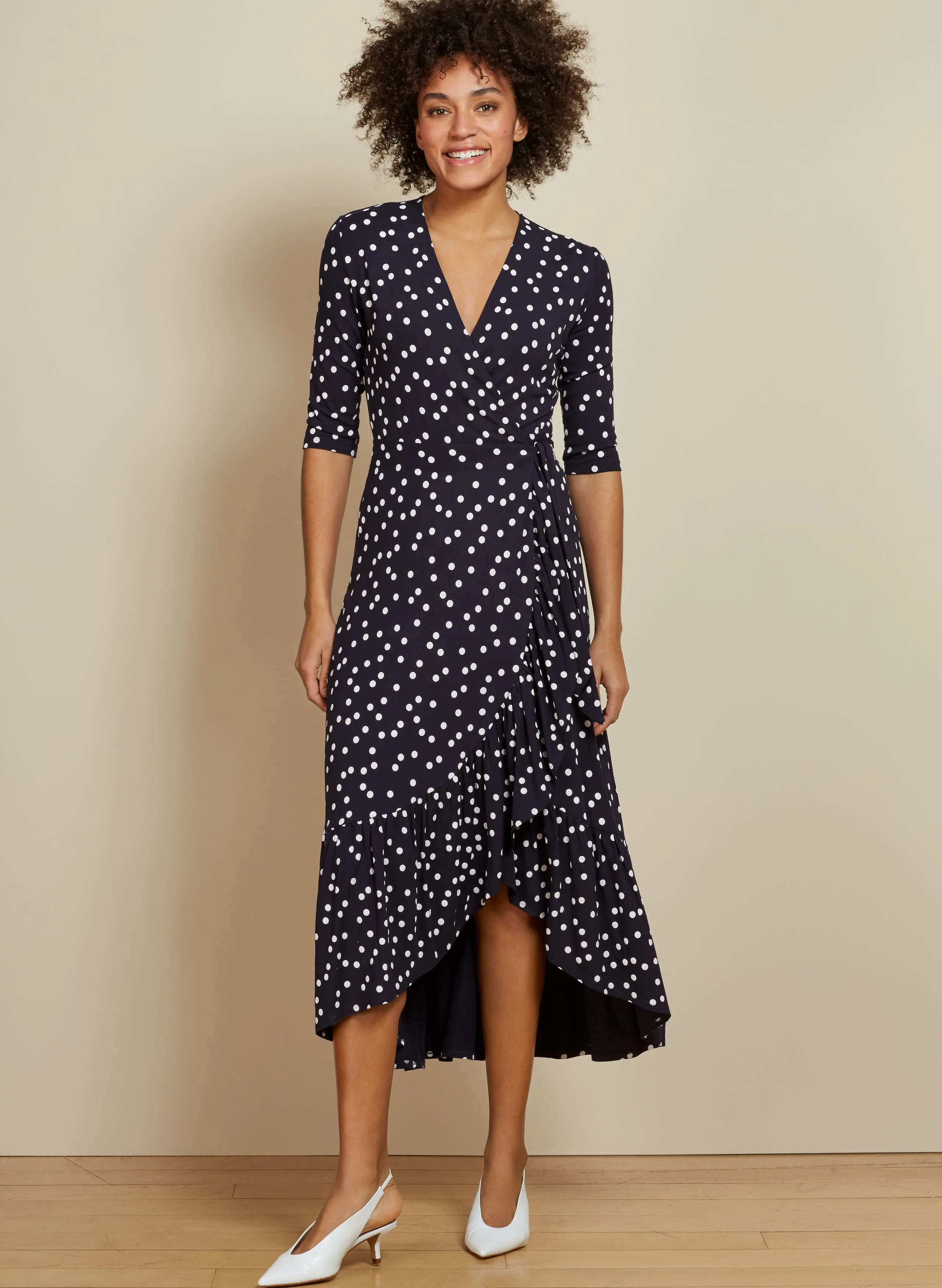 Sapphire Ruffle Dress
