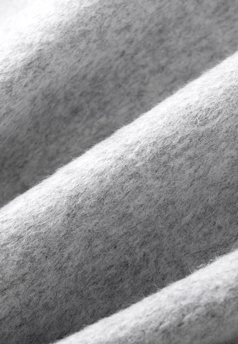 Sequin-detail Lurex-embroidery Maxi-length Wool Coat