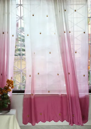 Sitarini Pink Sheer Drape