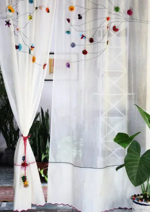 Sravana Off-White Sheer Curtain
