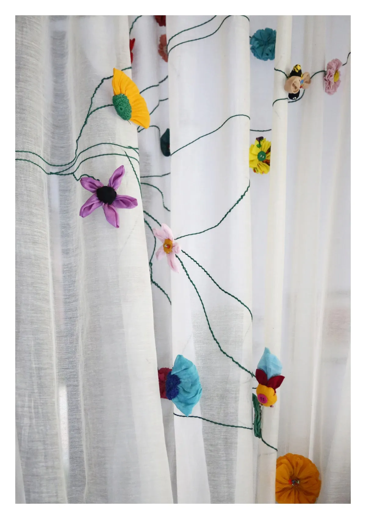 Sravana Off-White Sheer Curtain