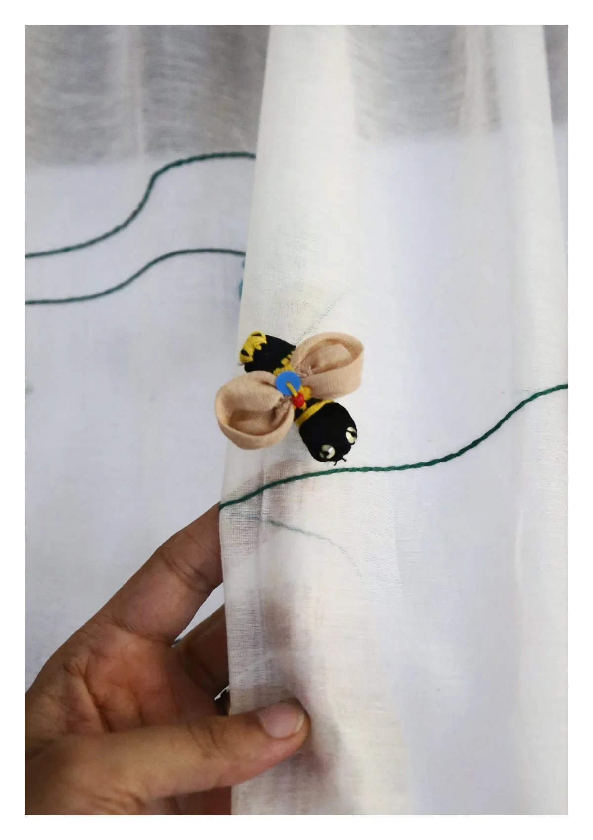 Sravana Off-White Sheer Curtain