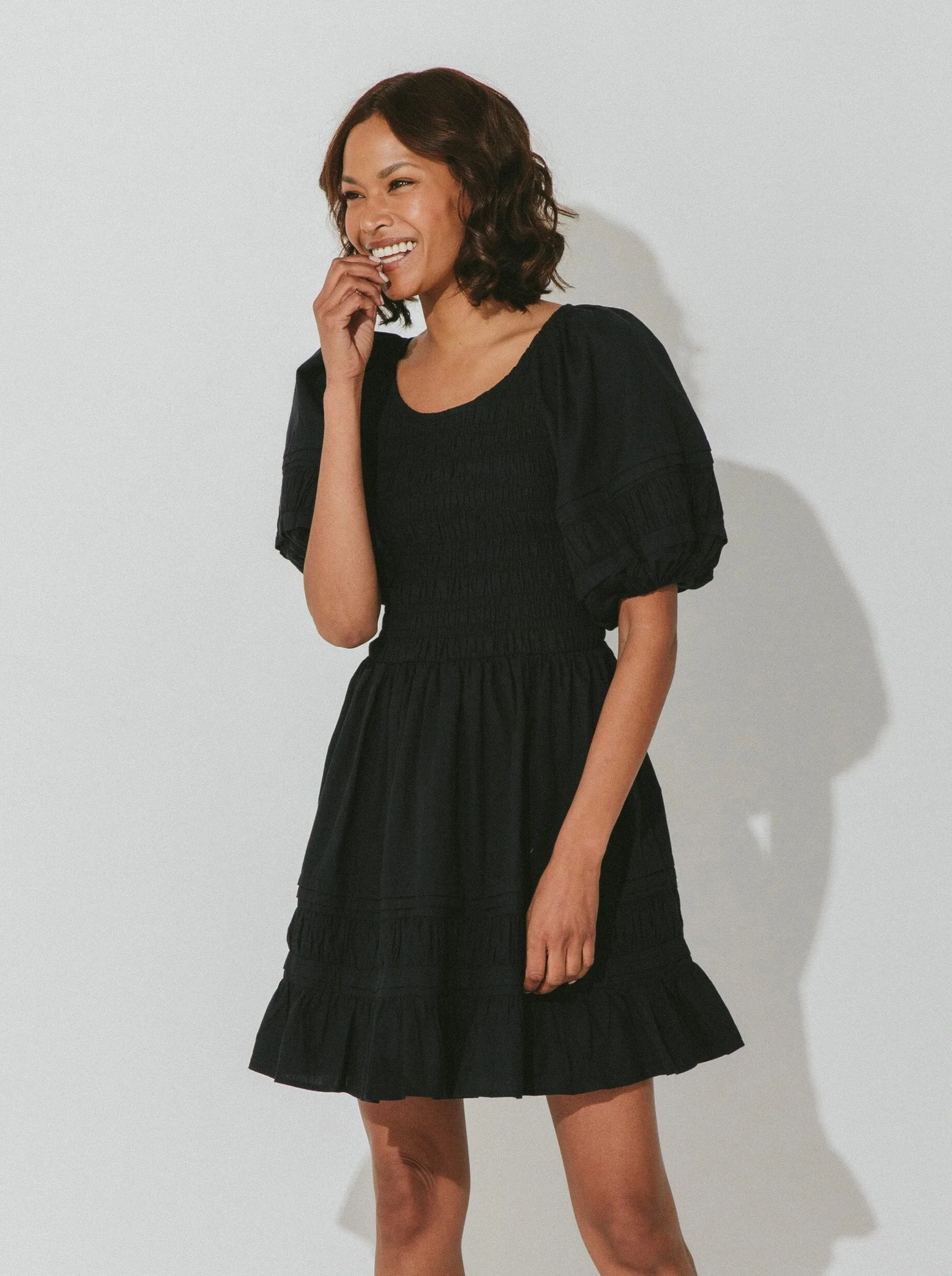 Stasia Mini Dress - Black