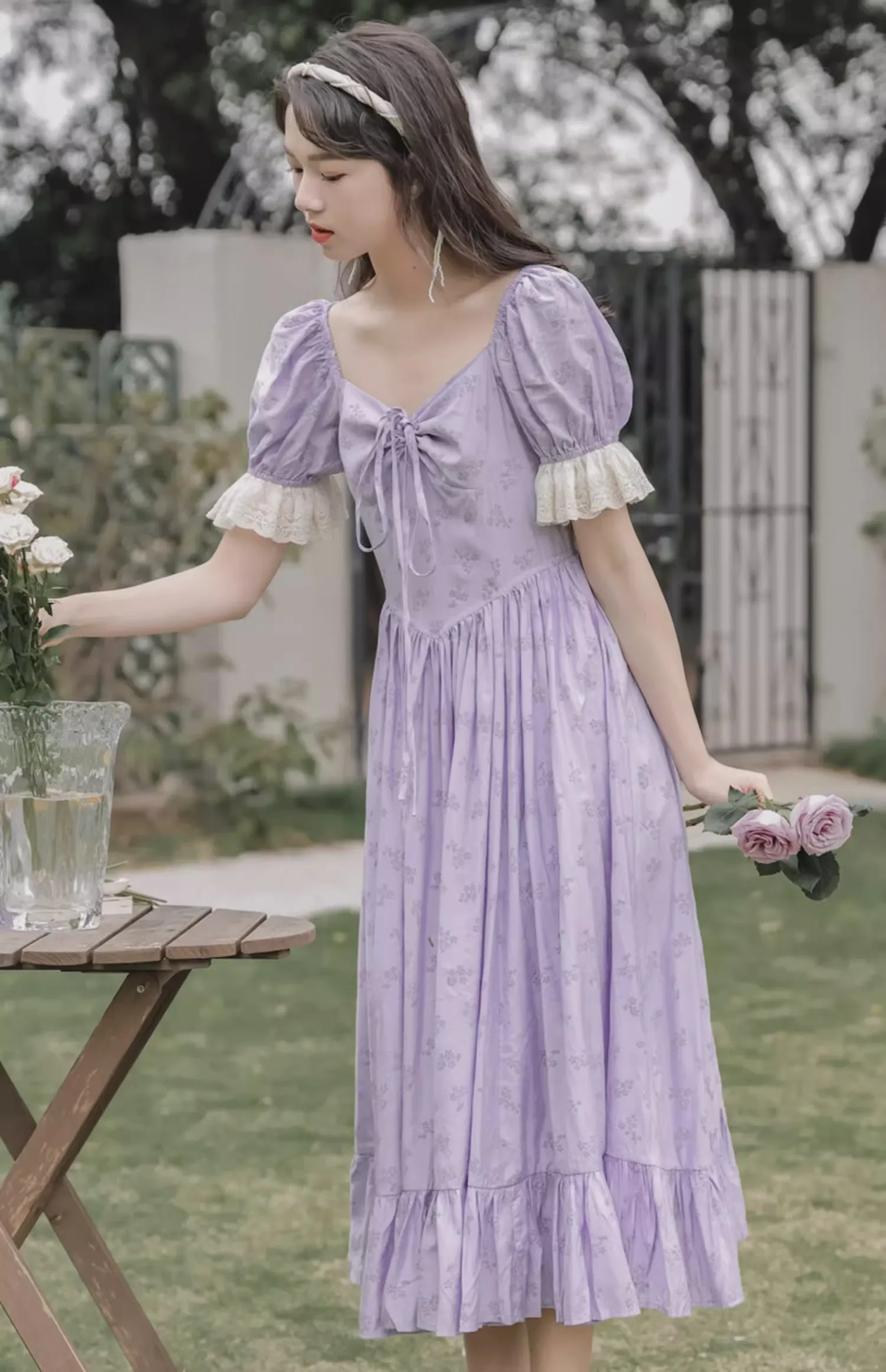 Tangled Twine Midi Dress (Lavender)