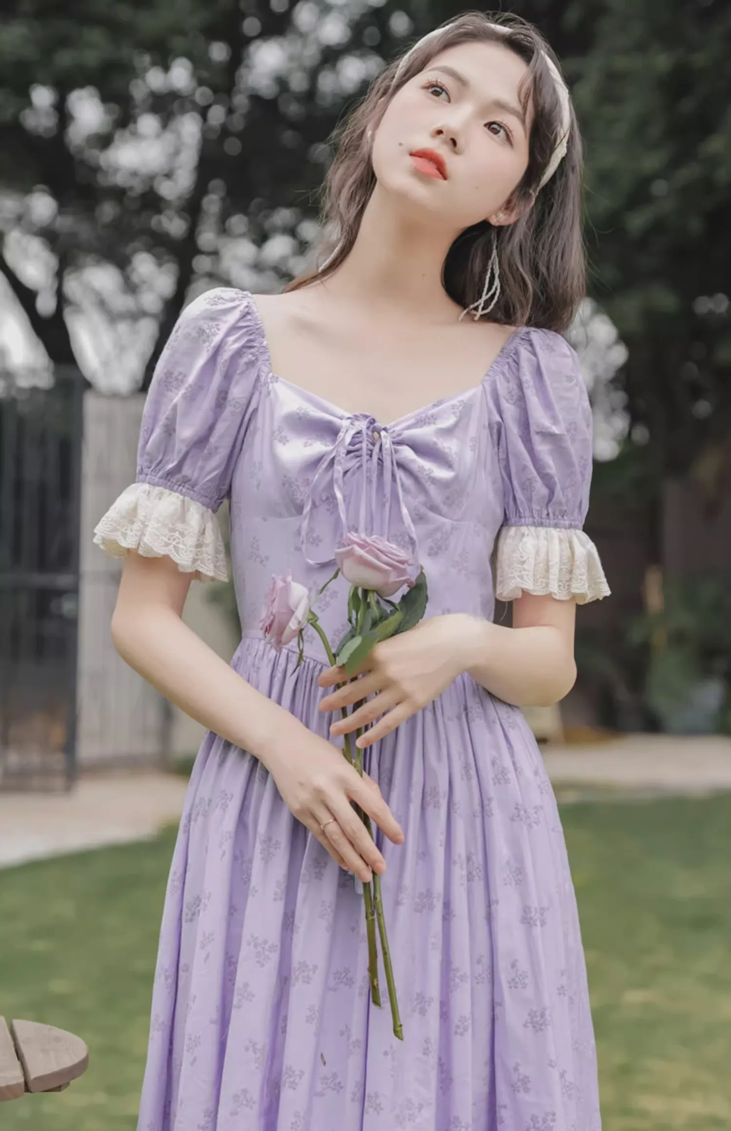 Tangled Twine Midi Dress (Lavender)