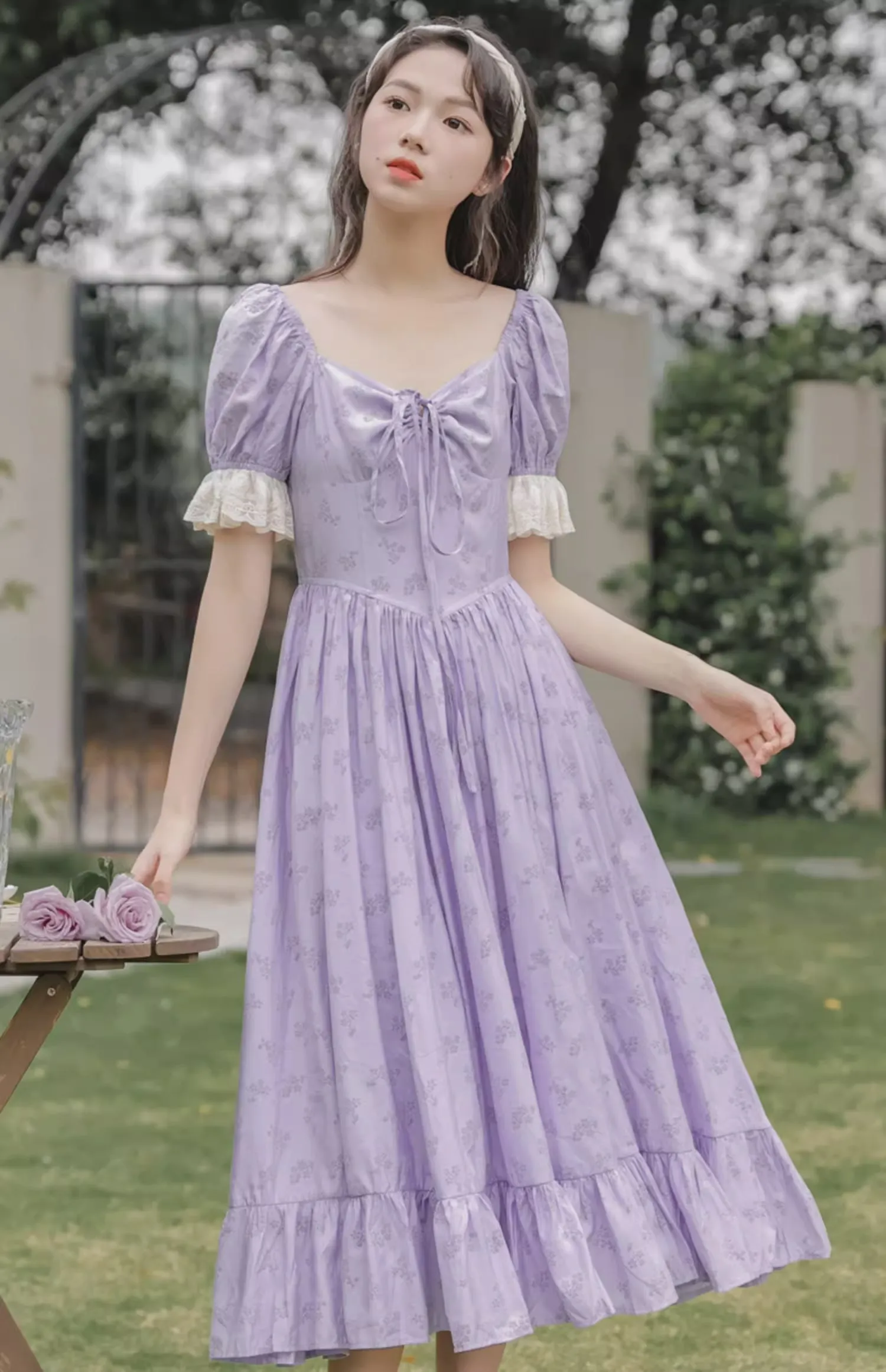 Tangled Twine Midi Dress (Lavender)